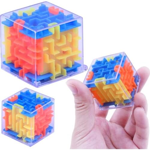 Funny 3D Cube Puzzle Maze Toy Hand Game Speed Cube Puzzle Game Labyrinth Ball Toys Challenge Finger Toys Gifts For Kid