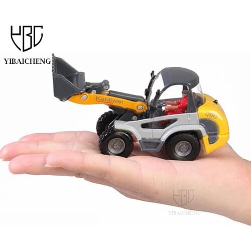 1:50 Forklift Truck Metal Car Toys Model Alloy Dump Car Bulldozer Model Diecast Mini Educational Vehicles Gifts For Boy Children