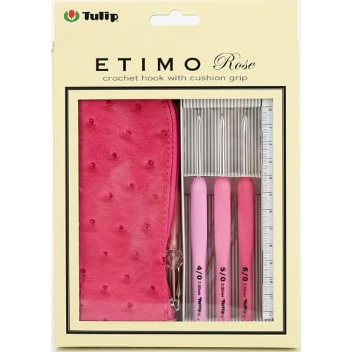 1 Set Japan Hiroshima Pink Crochet Hook Set TER15 Knitting Tool Knitting Accessories