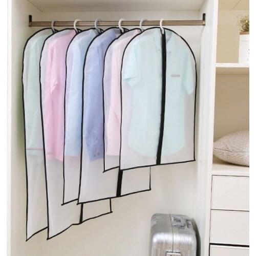 1pcs/set Clothing Covers Clear Suit Bag Moth Proof Garment Bags Breathable Zipper Dust Cover Storage Bags for Suit Dance Clothes