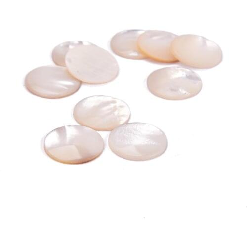 1 Pack/10pcs Shell Guitar Knob Button Inlays Marking Repair Tool Jewelry DIY Parts White