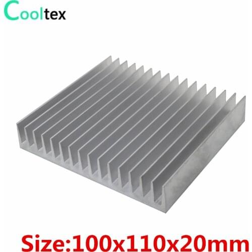100x110x20mm Aluminum HeatSink Heat Sink radiator for electronic Chip LED COOLER cooling 100% new