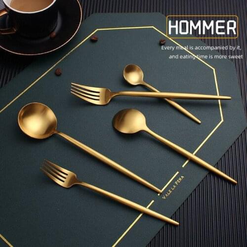 304 Stainless Steel Matte Tableware Food Knife Fork Spoon Cutlery Steak Knife Pasta Tableware Coffee Spoon Dinner Set Flatware