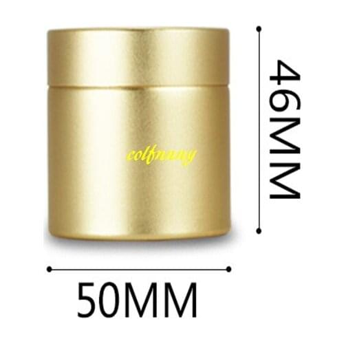 700pcs/lot Fast shippiing 50x46mm Mini Aluminum Tea Caddy Tea Box Cans Sealed Canisters Metal Tea Tank Storage boxes