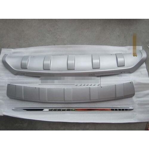 Car styling fit for hyundai IX35 2010-2012 ABS front and rear Bumper Protector Skid Plate cover Car accessories