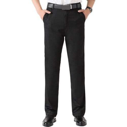 MRMT 2021 Brand Spring Summer Mens Trousers Cotton Thin High Waist Straight Barrel Loose Pants for Male Casual Trousers