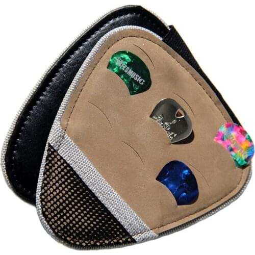 MUKU 20pcs Acoustic Electric Guitar Pick Holder Case Large Capacity Guitar Pick Holder Case Bag