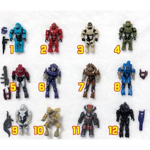 Mega Bloks Construx Halo Unsc Spartan Covenant Brute Elite 1 Action Figure *new Sealed* Building Blocks Construction Toys