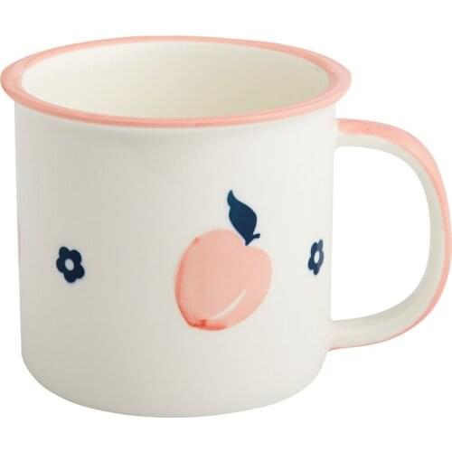 Enamel Fruit Style Mug 300ml Colourful Enamel Coffee Tea Camp Cups Mugs for Camping Hiking Backpacking Fishing Picnics