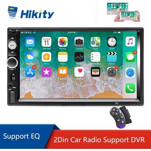 Hikity 2din Car Multimedia MP5 Player 7" Touch Screen Auto Radio Stereo Rear View Camera Mirror Link Support DVR For Universal