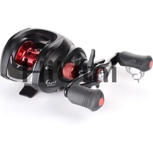 HiUmi 12+1 Ball Bearings Baitcasting Reel Fishing Fly High Speed Fishing Reel with Magnetic Brake System