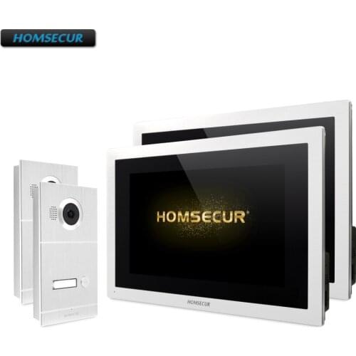 HOMSECUR 10" AHD Video Door Entry Security Intercom with IR Night Vision BC121HD-1S+BM114HD-S