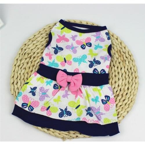 Pet Dress Summer Dog Clothes Vest Skirt Cat Clothing Chihuahua Yorkshire Poodle Bichon Pomeranian Puppy Costume Small Dog Outfit