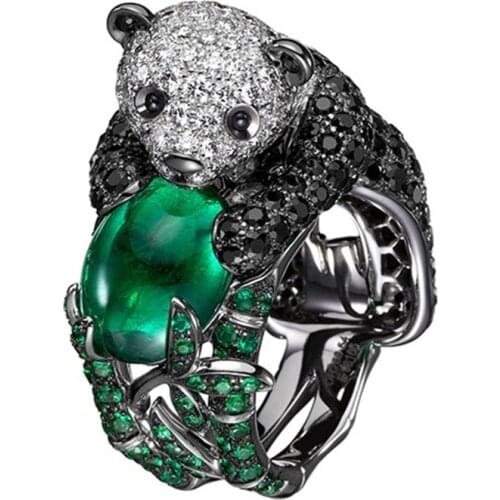 Fashion Panda Classic Ring Wholesale Jewelry Mens Jewellery Stranger Things Aesthetic Accessories Vintage Rings Chunky Rings