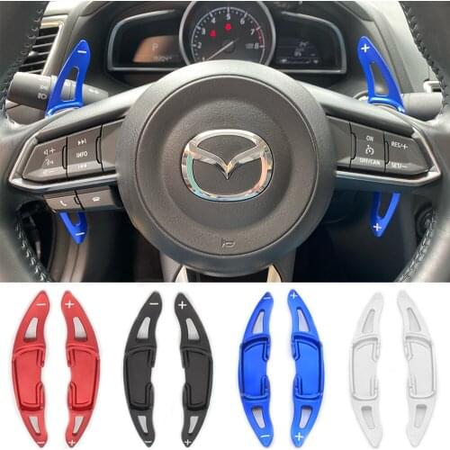 For Mazda 2/3/6 GJ Atenza Skyactiv G Axela CX-3 CX-5 CX9 CX-30 MX30 Car Steering Wheel Paddle Shift Extender Shifter DSG Sticker