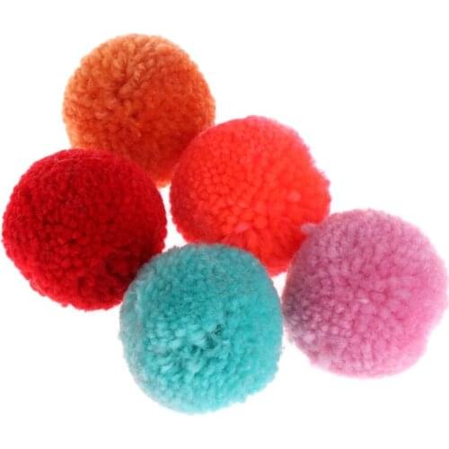 2018 NEW 5Pcs Pet Cat Toy Plush Balls Assorted Pet Game Kitten Interactive Soft Candy Color Mascotas Ball Toy for cat toy