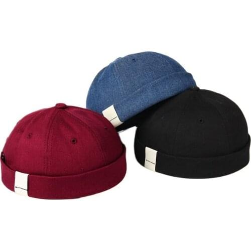 2021 new spring and summer toque hip hop beanie skull hat unisex trend hip hop hat casual solid pumpkin portable melon hat