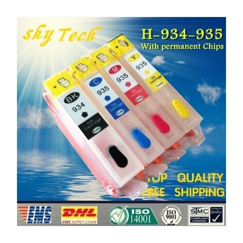 With permanent Chips Empty refill cartridges suit for Hp 934 935 ,suit for HP Officejet Pro 6830 / 6230 / 6835 / 6812 etc