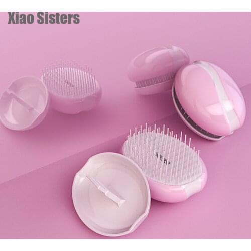1Pc Tangle Hair Brush Egg Shape Hairbrush Anti Static Styling ToolsPortable Hair Brushes Detangling Comb for Travel