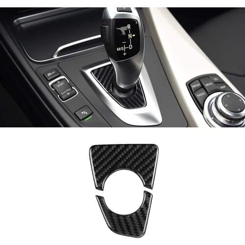 Compatible with Carbon Fiber Gear Shift Panel Cover Trim Decoration for BMW 3 4 Series GT F30 F32 F34 2013 2014 2015 2016 2017
