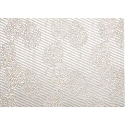 Waterproof Durable Anti-Slip Heat Insulated PVC Dining Table Tableware PadSilver Leaf 45x30cm
