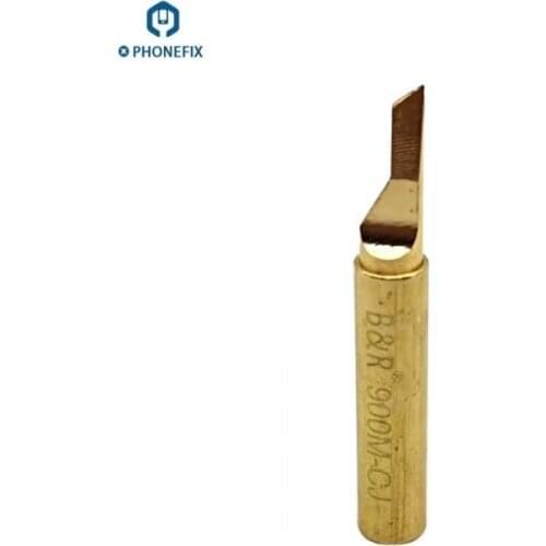 High Quality Copper Solder Iron Tip for Working on Universal Hot Iron Station for Phone PCB BGA UV Glue Cleaning Remover