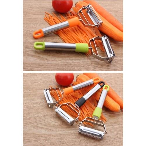 1PC Multifunction Stainless Steel Julienne Peeler Vegetable Peeler Double Planing Grater Kitchen Accessories Cooking Tool KX 250