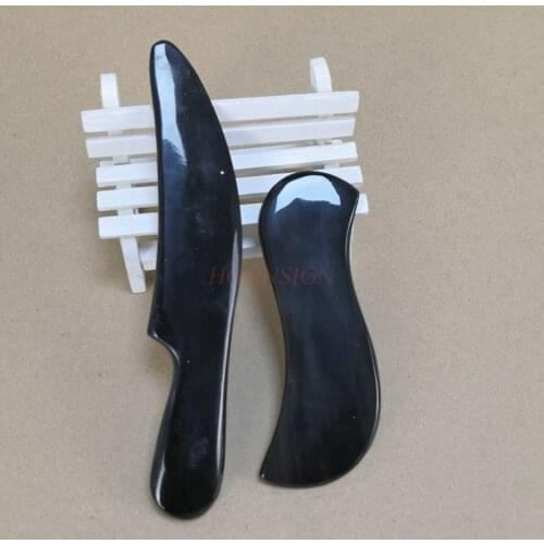 2PCS Guasha Massage Tool Health ox horn Gua Sha Scrap Body Facial Anti-wrinkle Massage Board Traditional Chinese Acupoints