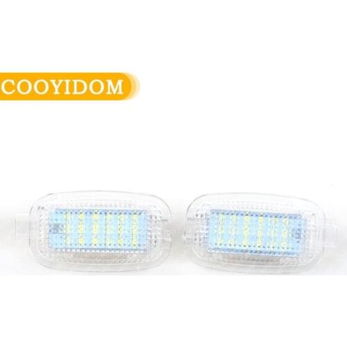 2pcs LED Make Up Mirror Lamp For Mercedes-Benz R230 W204 W212 W207 W221 W216 W251 W164 W463 X164 X204 C197 Footwell Light