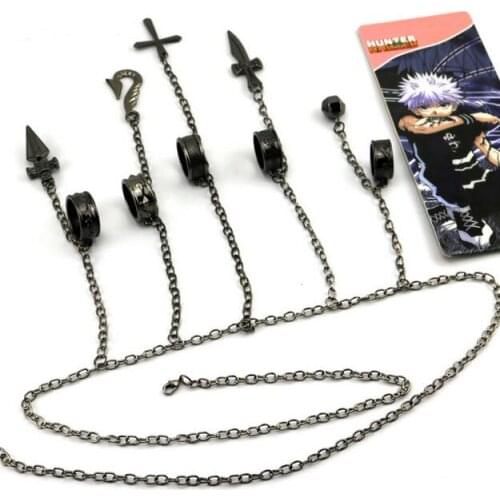 2016 NEW HUNTER X HUNTER Kurapika cosplay Jewelry Rings Sets