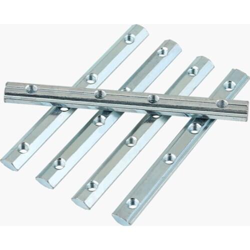 European standard aluminum profile accessories one-word connector connecting bar profile butt groove bar 20-30-40-45 type