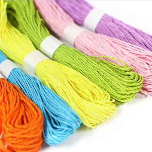 DIY Accessories Hand Woven Wire Necklace Bracelet Accessories Fine Paragraph Paper Rope Cheap Multicolor Ropes