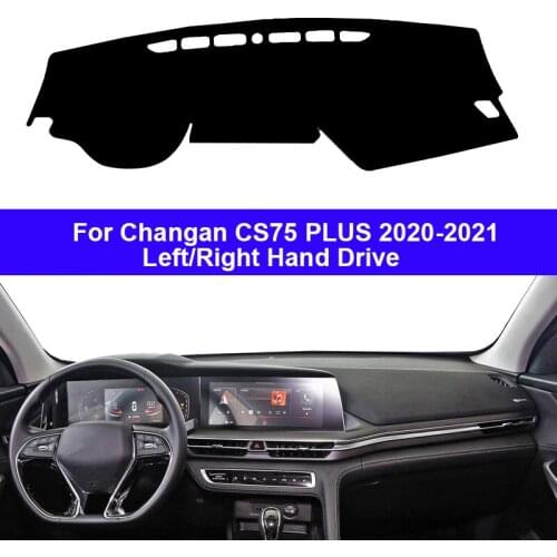 Car Auto Inner Dashboard Cover DashMat Carpet Cape For Changan CS75 PLUS 2020 2021 Auto Protector Rug Anti-UV Block Sun Ray
