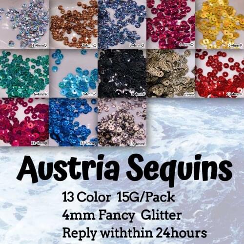 BLUESTAR Round Loose Sequins Paillette Sewing Craft For Wedding Decoration Handmade Garment Dress Shoe Caps DIY Accessory