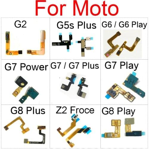 Proximity Light Sensor For Motorola Moto G5s G6 G7 G8 Z2 Force Play Plus Power M XT1662 XT1663 Camera Flash Flex Ribbon Cable