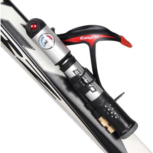 Mini Hand Pump for Bicycle Pump Fork Tire Shock Bicycle Pumps 300PSI Gauge Schrader Presta Adapter Hose Bike Pump Air Cycle