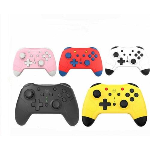 Yellow Pink and Black Wireless Bluetooth 2.0 Gamdpad With NFC Funtion For Nintend Switch Pro