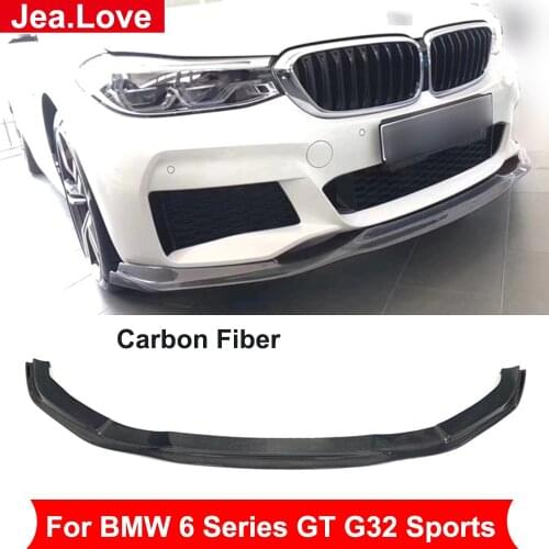 Real Carbon Fiber Car Front Bumper Lip Chin Shovel For BMW 6 Series GT G32 Sports Car 2019-2020 Modification Styling Part