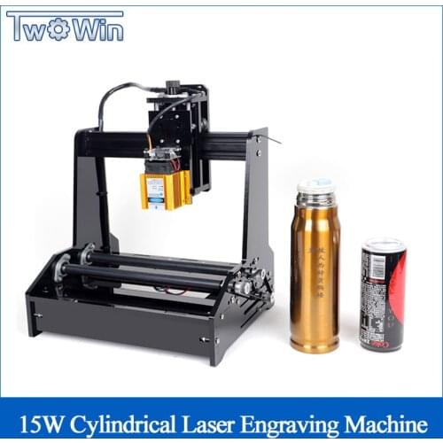 15W Small Cylindrical Laser Engraving Machine Can Engrave Cylindrical Stainless Steel Automatic DIY Cutting Plotter CNC Router