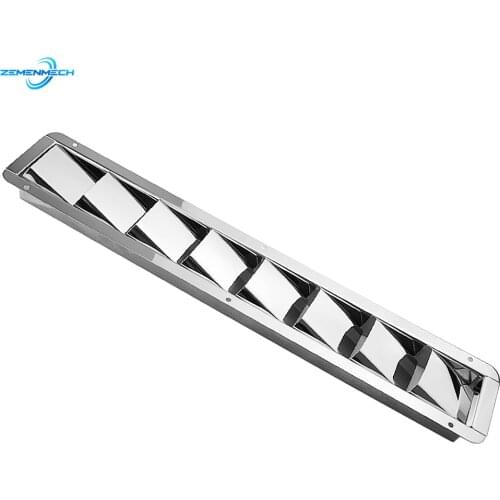 Marine Hardware 8 Slots Stainless Steel 304 Boat Marine Air Louver Vent Grille Ventilation Louvered Ventilator Grill Cover House