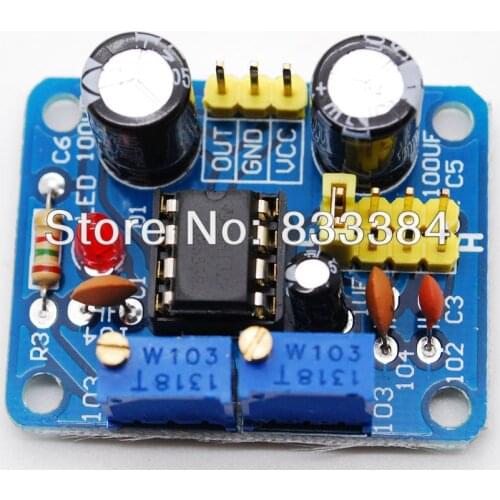 Wholesale 5pcs NE555 Signal Generator Square Wave Pulse Frequency Adjustable Module 1~500KHz