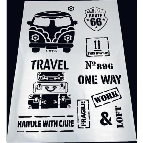 Travel plastic mold shield DIY cake scrapbook stencils hollow Embellishments printing lace ruler Valentines Day