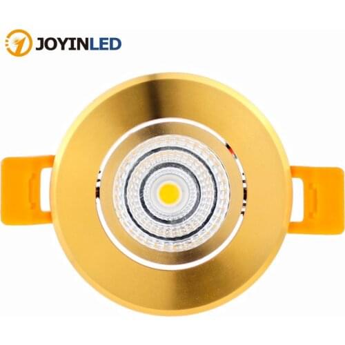 Recessed Ceillight Under Cabinet lamps Cut Hole 50mm Goden Color Mini Led Downlight