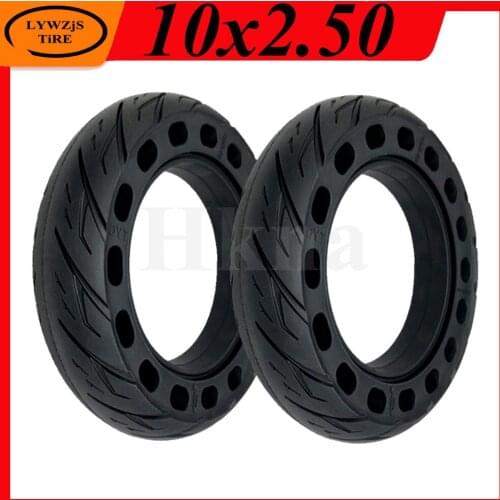 High Quality 10x2.50 Solid Tyre 10 Inch Thickened, Stab Proof Wheel Tire for Electric Scooter Balance Car Accessories