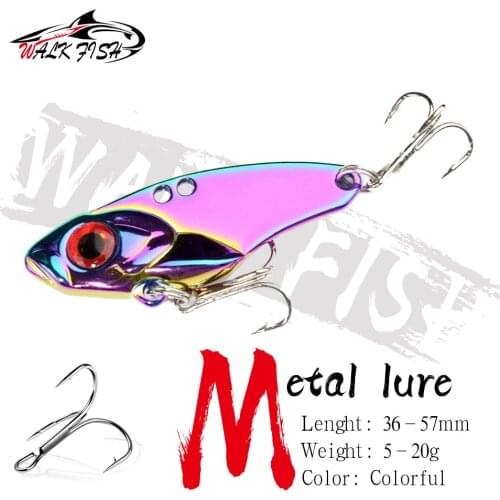 WALK FISH 3g 7g 10g 15g 18g 25g VIB Blade Lure Metal Vibration Fishing Baits Hard Bait Fishing Baits 3D Eyes Pencil Spinner Bait
