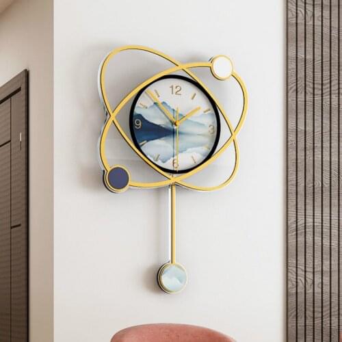 Luxury Wall Clock Watch Outdoor Kitchen Creative Pendulum Wall Clock Modern Design Large Orologio Parete Home Decoration BA60WC
