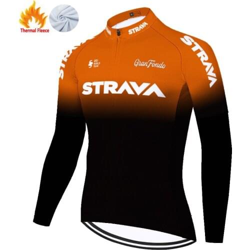 Strava Winter Thermal Fleece Maglia Uomo Completo Estivo 자전거 Uniforme Roupa Masculino Maillot Ciclismo Hombre Cycling Jersey Men