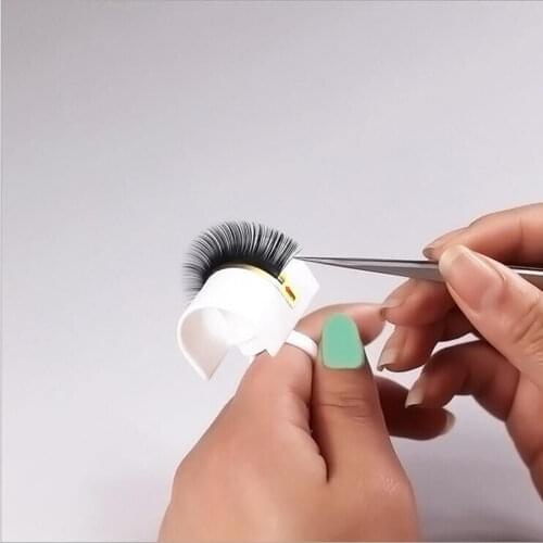 6 Pcs false lashes Glue Ring Adhesive Pallet Holder Set lashes Tattoo Pigment Pallet Ring individual eyelashes extension tools