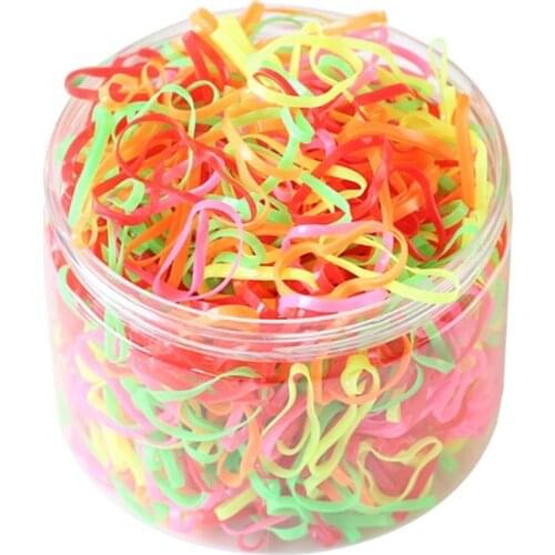 1000 Pieces Pack Baby Hair Ties Hair Rubber Bands for Toddler Infants Kids Girls Thin Small Hair Elastics Disposable M76F