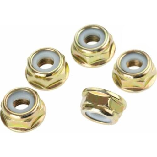 5x Left-Hand Reverse Tooth Nut M10x1.25 For String Trimmer Brush Cutter Tools Left hand reverse tooth nut M10*1.25 trimmer Mower